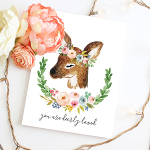 Meadowland Deer I - Two Versions - Instant Download